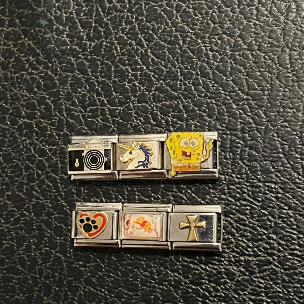 Silver Charm Bracelet Links with Fun Designs